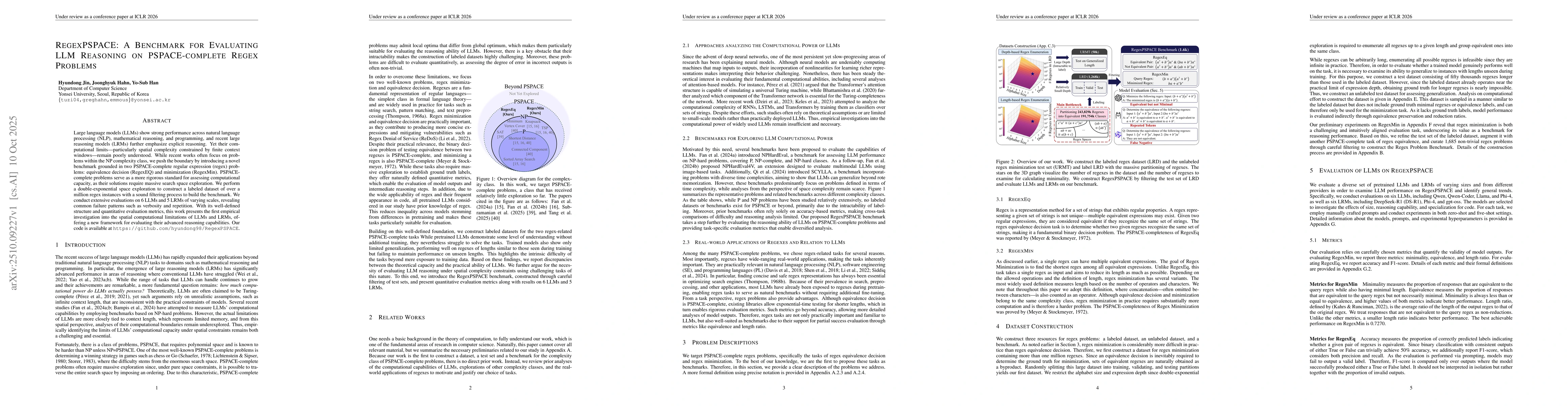 Thumbnail for RegexPSPACE: A Benchmark for Evaluating LLM Reasoning on PSPACE-complete
  Regex Problems