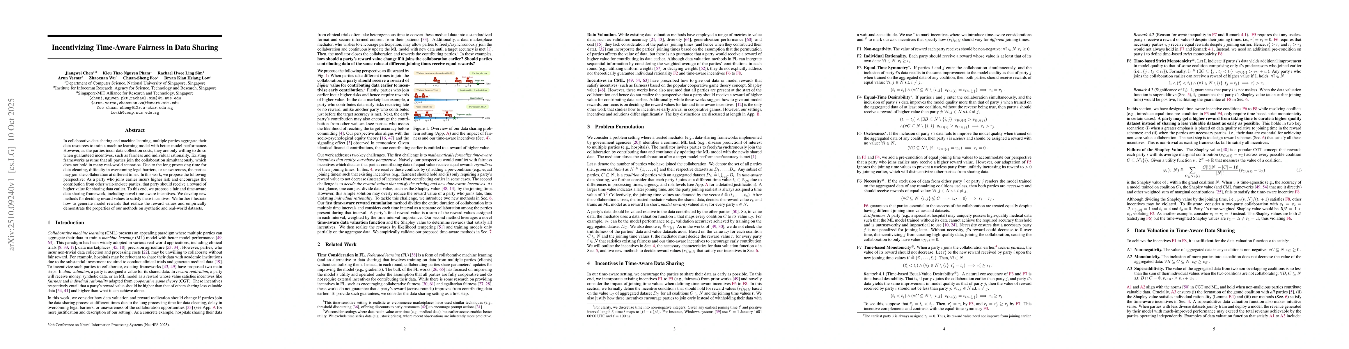 Thumbnail for Incentivizing Time-Aware Fairness in Data Sharing