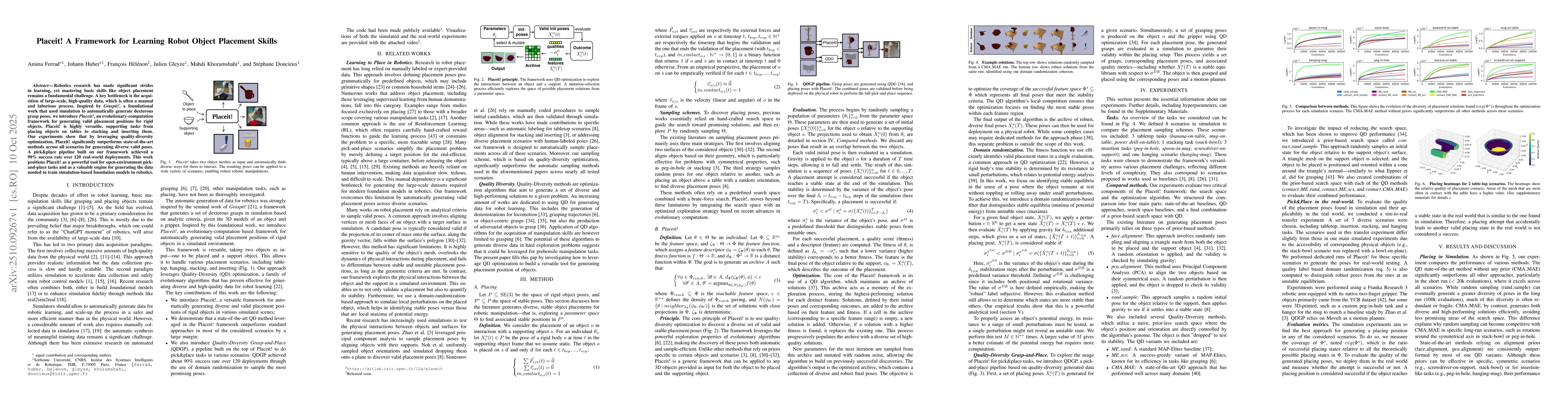 Thumbnail for Placeit! A Framework for Learning Robot Object Placement Skills