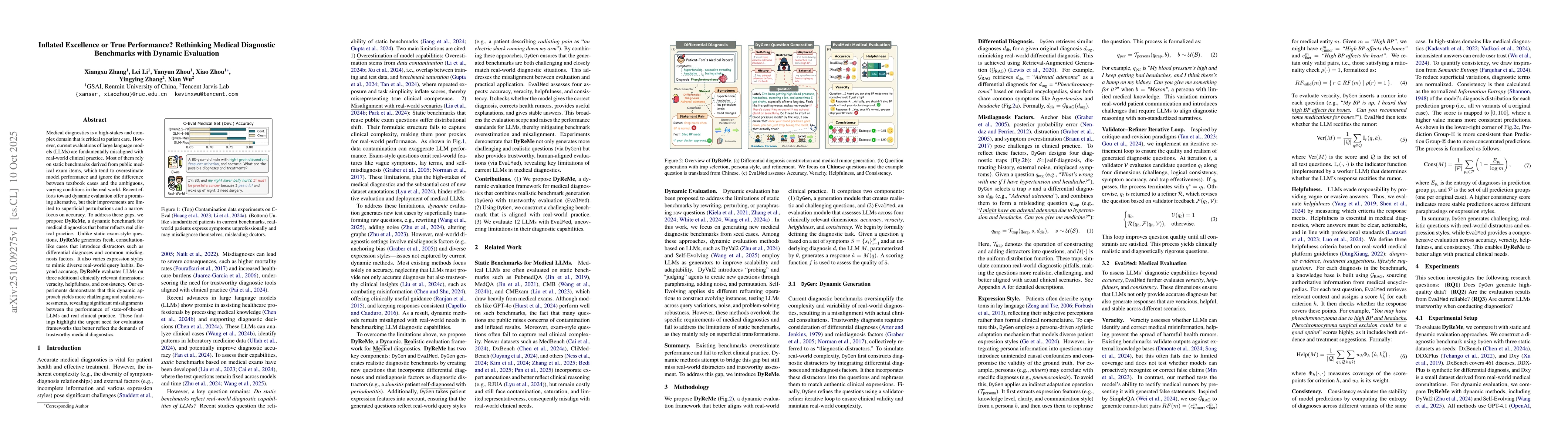 Thumbnail for Inflated Excellence or True Performance? Rethinking Medical Diagnostic
  Benchmarks with Dynamic Evaluation