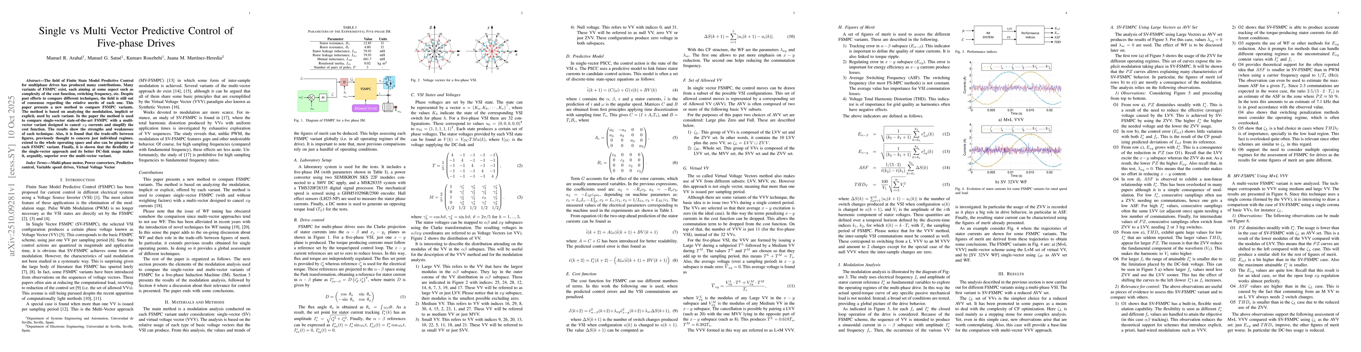 Thumbnail for Single vs Multi Vector Predictive Control of Five-phase Drives