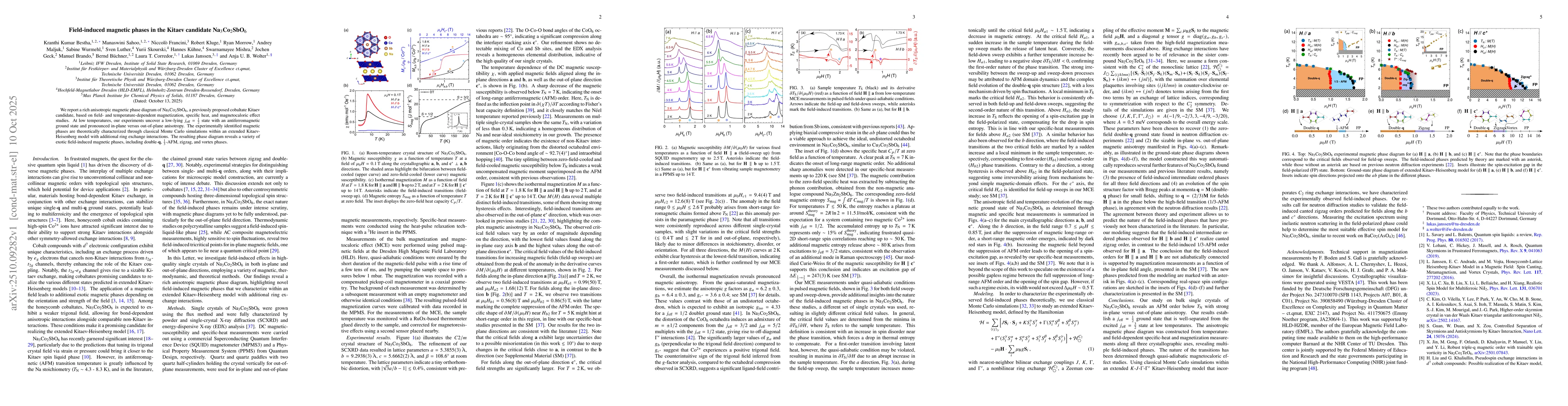 Thumbnail for Field-induced magnetic phases in the Kitaev candidate
  Na$_3$Co$_2$SbO$_6$