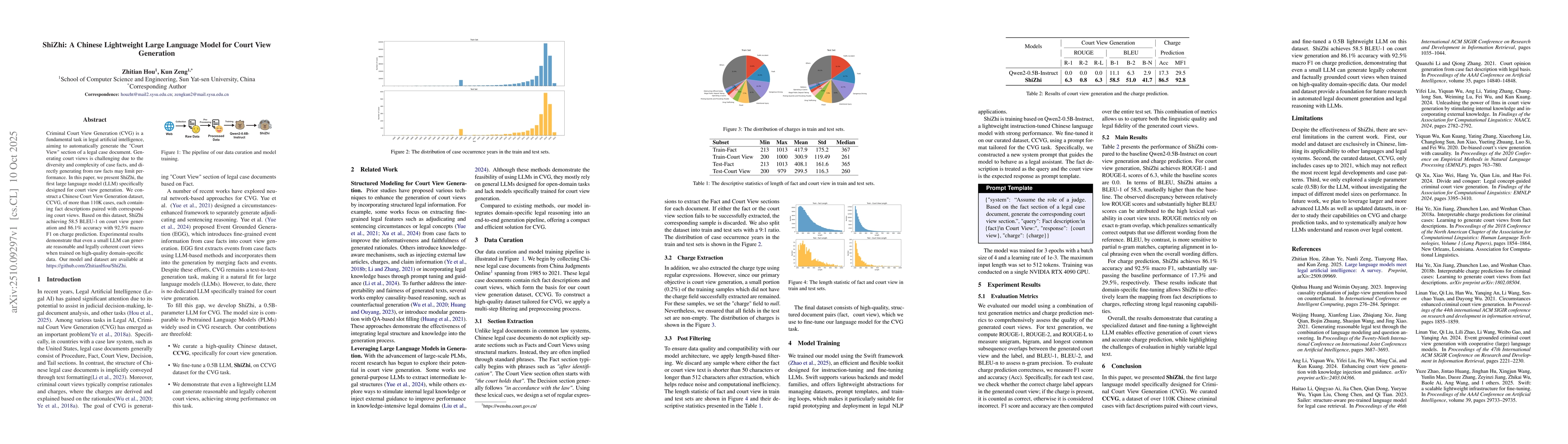 Thumbnail for ShiZhi: A Chinese Lightweight Large Language Model for Court View
  Generation