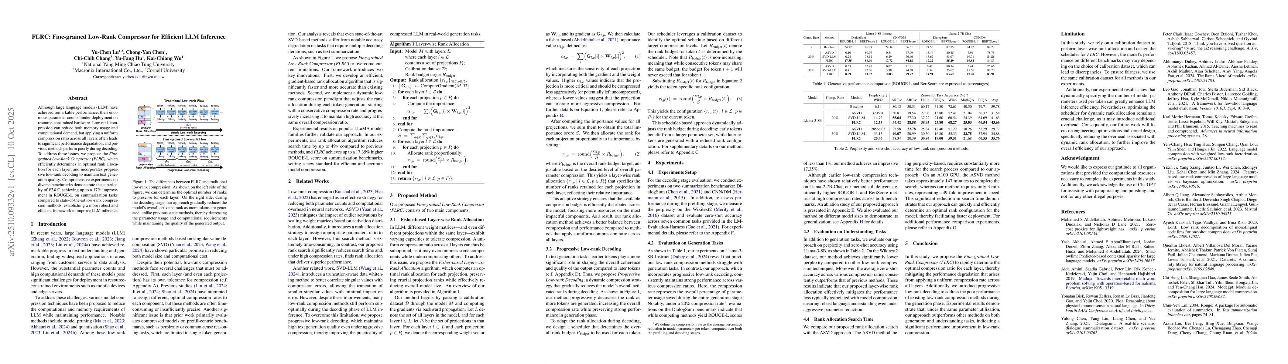 Thumbnail for FLRC: Fine-grained Low-Rank Compressor for Efficient LLM Inference