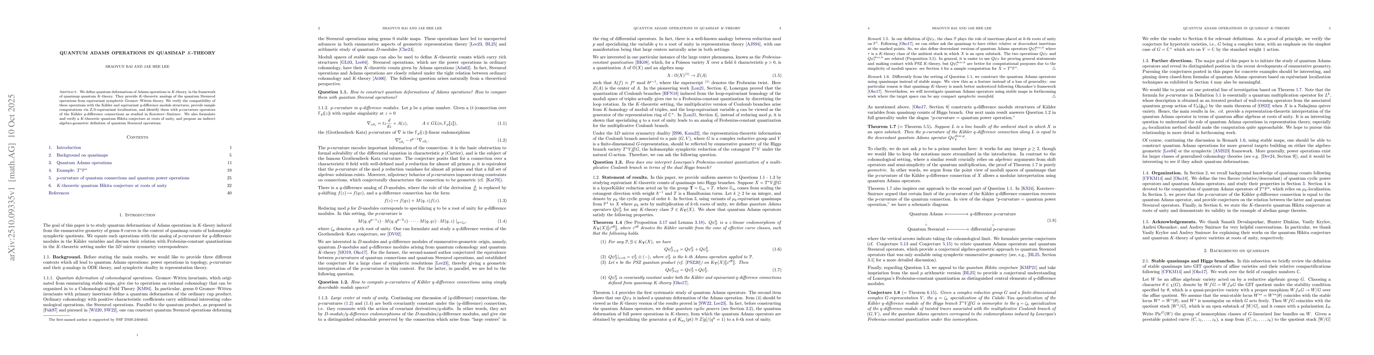 Thumbnail for Quantum Adams operations in quasimap K-theory