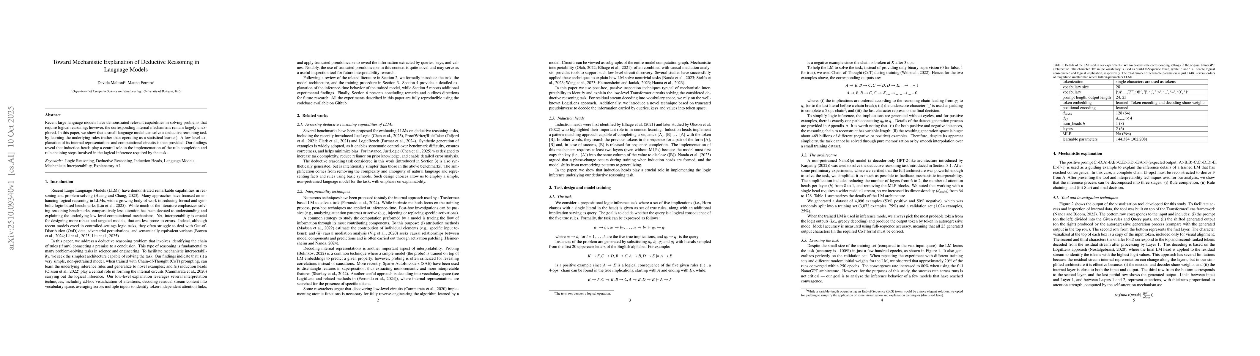 Thumbnail for Toward Mechanistic Explanation of Deductive Reasoning in Language Models