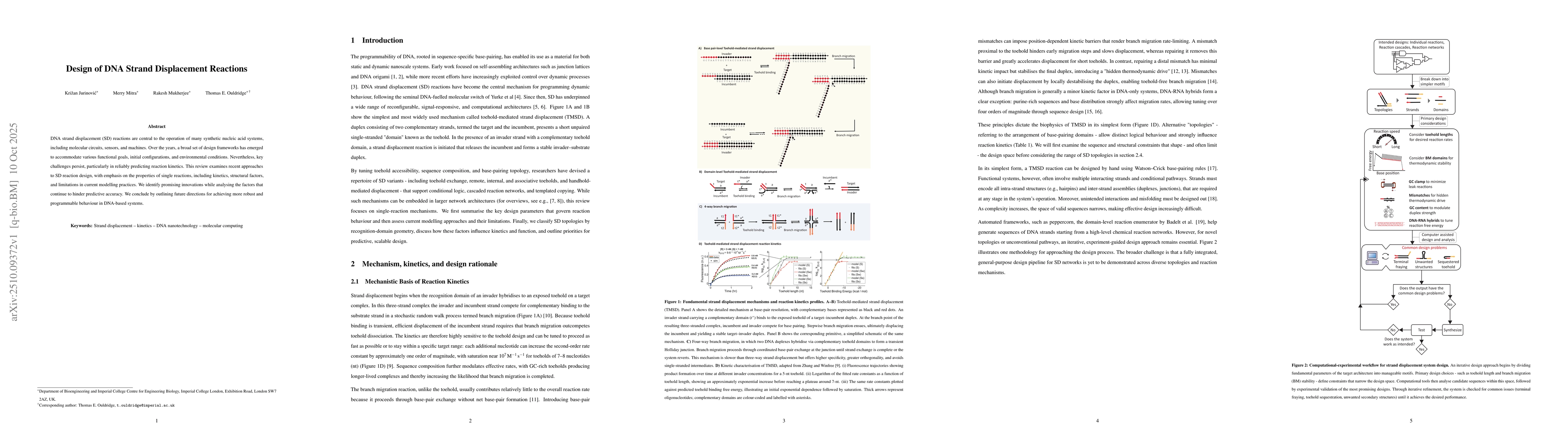 Thumbnail for Design of DNA Strand Displacement Reactions