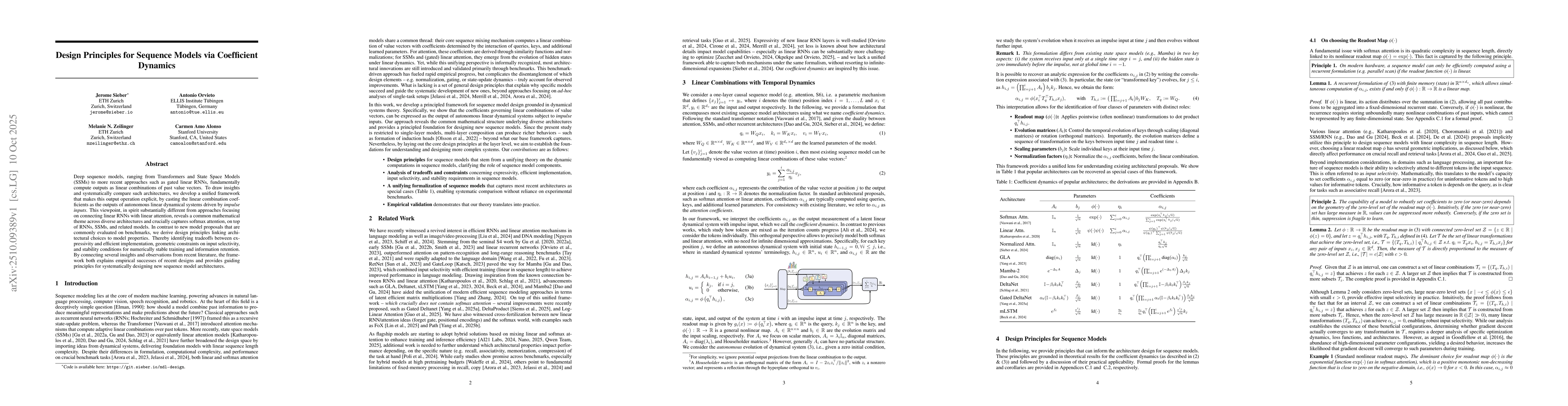 Thumbnail for Design Principles for Sequence Models via Coefficient Dynamics