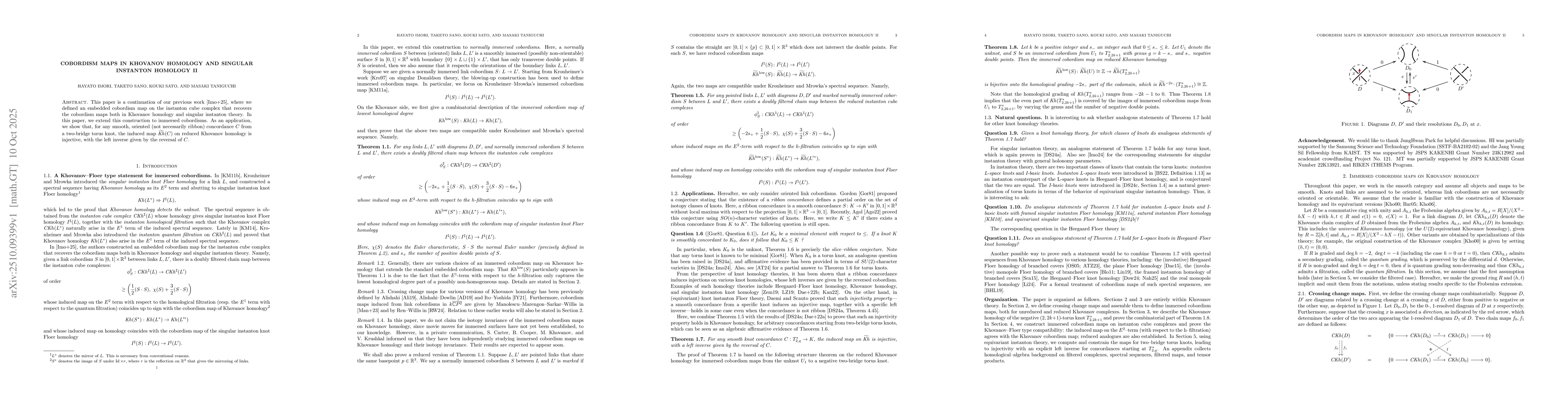 Thumbnail for Cobordism maps in Khovanov homology and singular instanton homology II