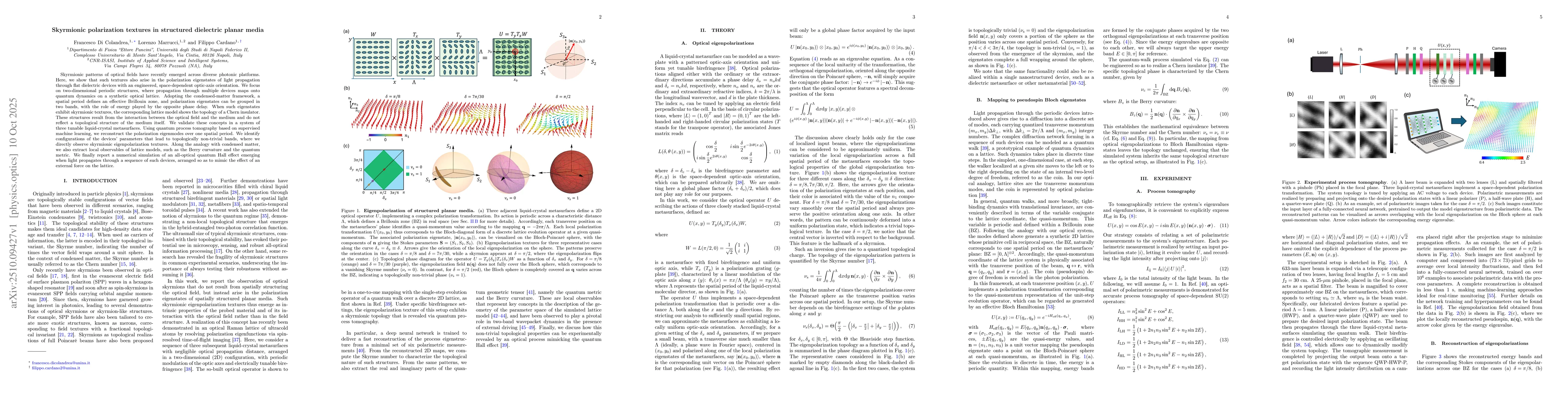 Thumbnail for Skyrmionic polarization textures in structured dielectric planar media