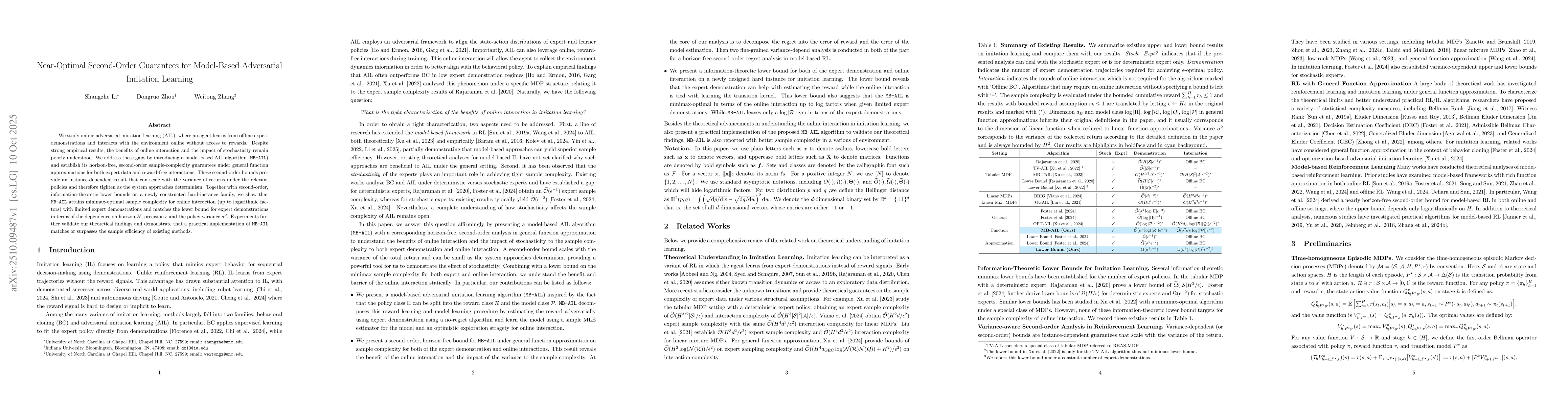 Thumbnail for Near-Optimal Second-Order Guarantees for Model-Based Adversarial
  Imitation Learning