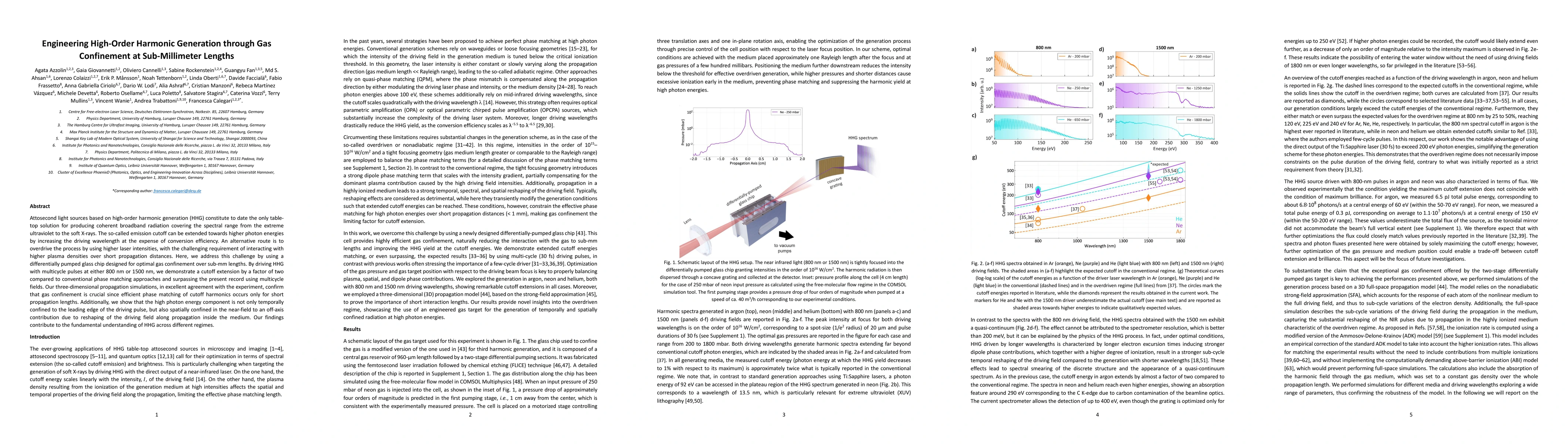 Thumbnail for Engineering High-Order Harmonic Generation through Gas Confinement at
  Sub-Millimeter Lengths
