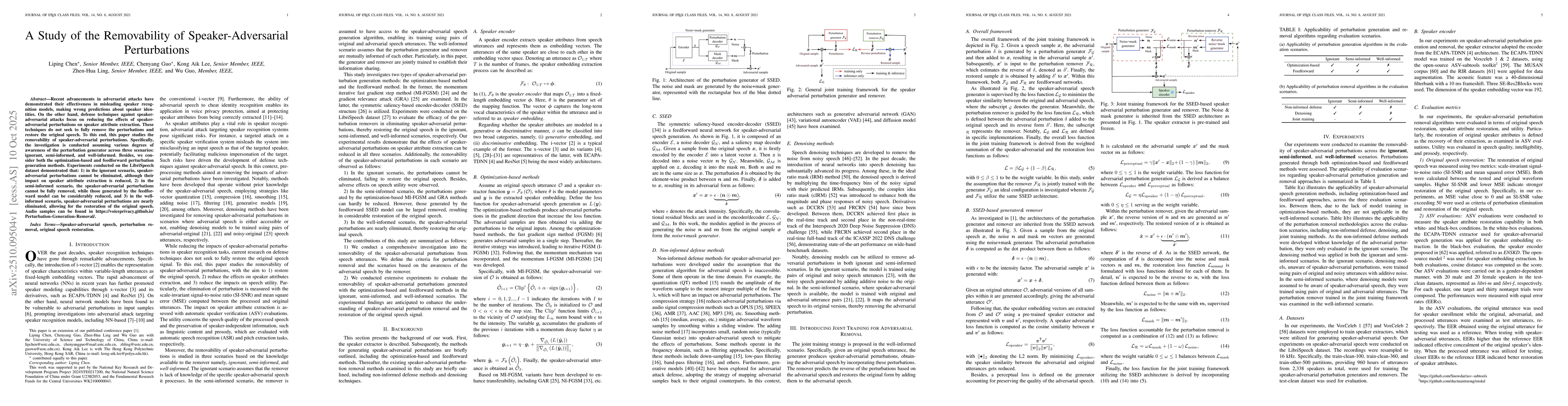 Thumbnail for A Study of the Removability of Speaker-Adversarial Perturbations