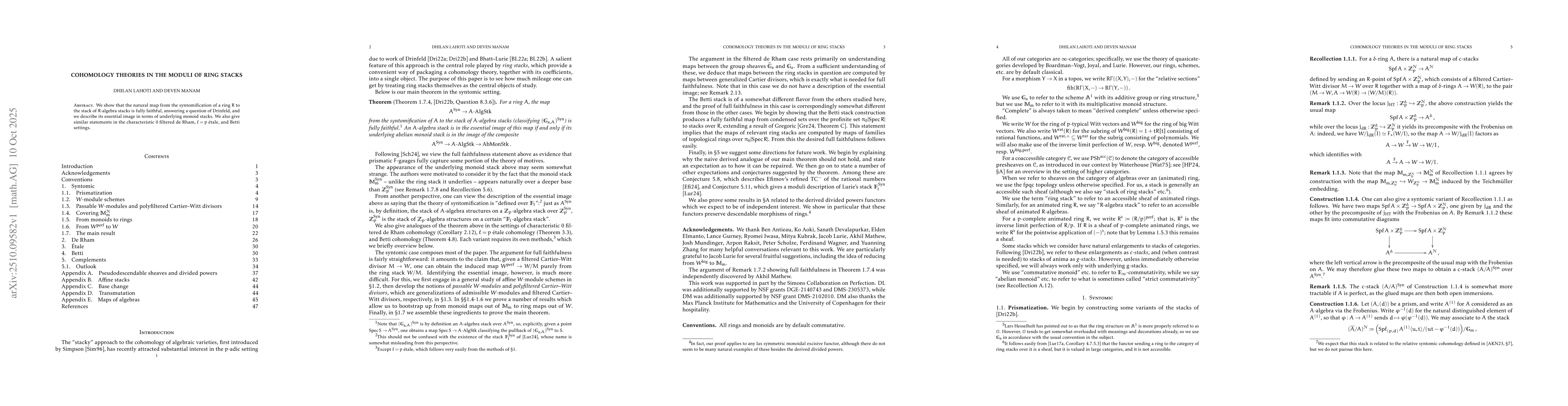 Thumbnail for Cohomology theories in the moduli of ring stacks