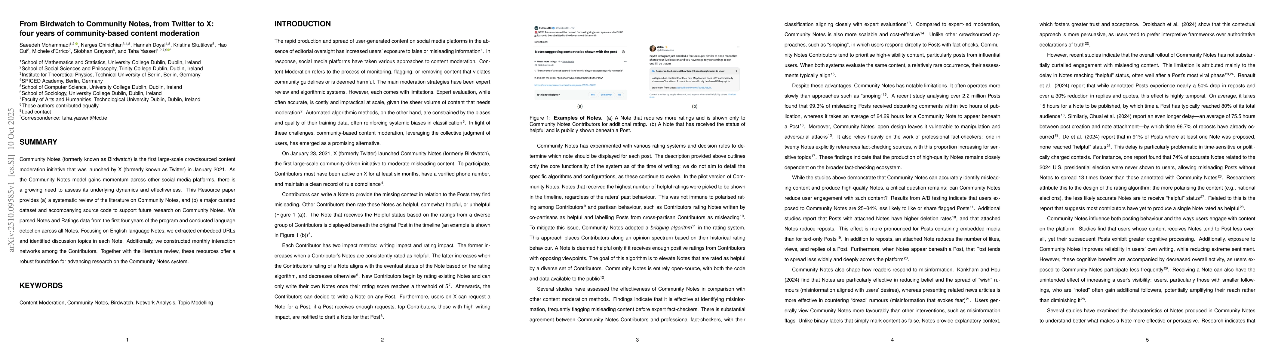 Thumbnail for From Birdwatch to Community Notes, from Twitter to X: four years of
  community-based content moderation