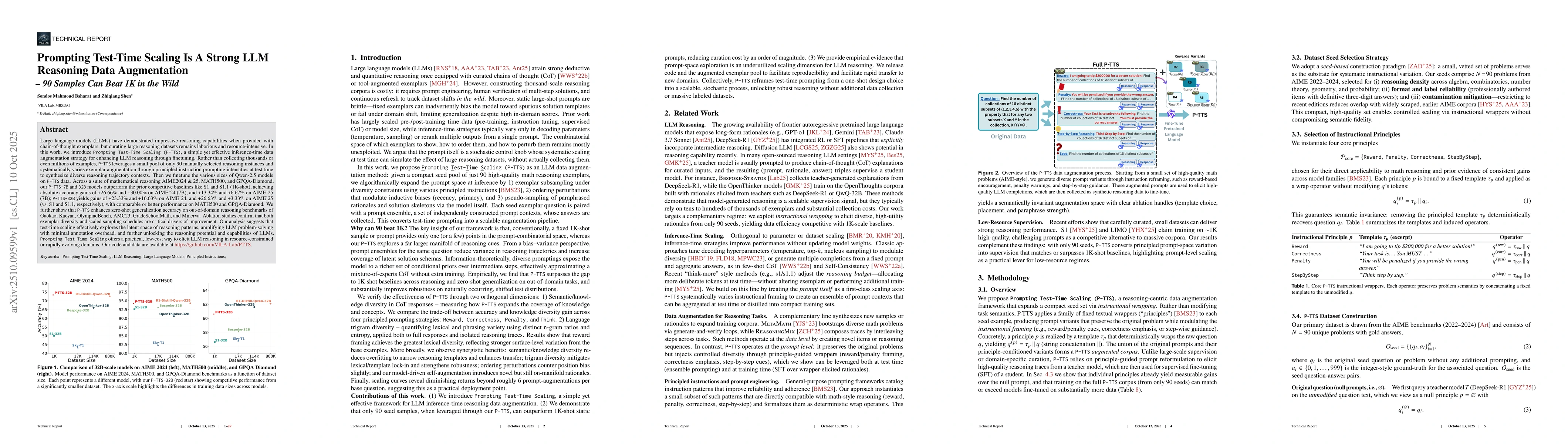 Thumbnail for Prompting Test-Time Scaling Is A Strong LLM Reasoning Data Augmentation