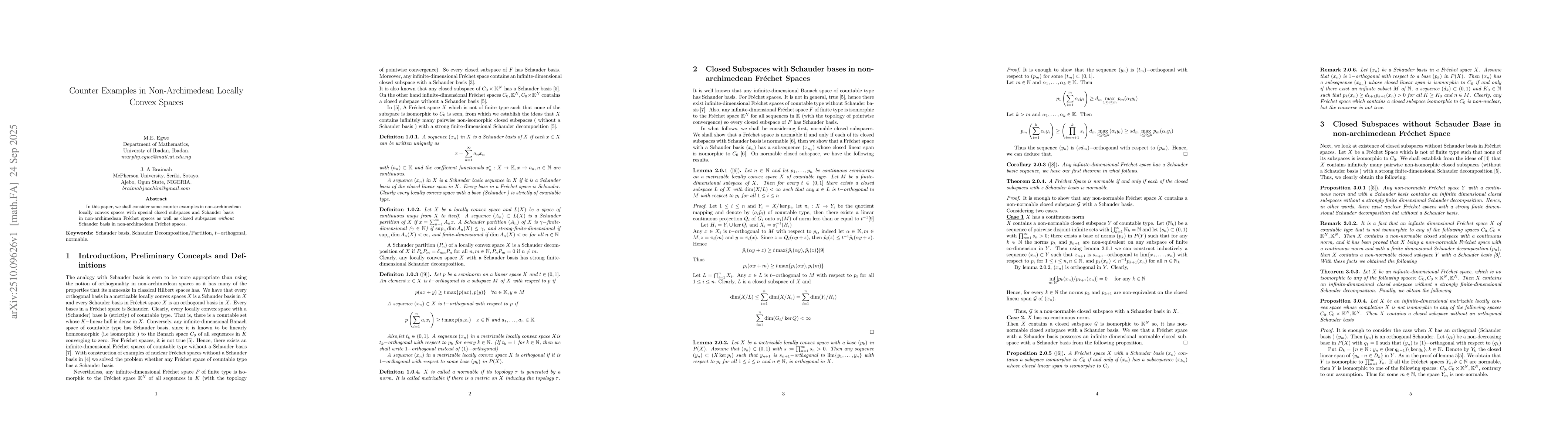 Thumbnail for Counter Examples in Non-Archimedean Locally Convex Spaces