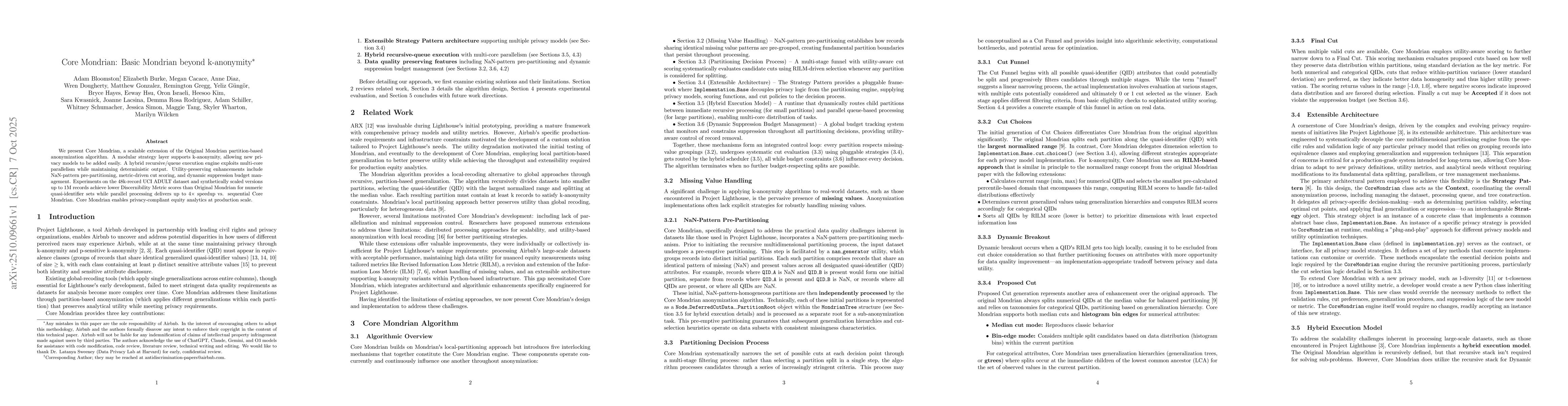 Thumbnail for Core Mondrian: Basic Mondrian beyond k-anonymity