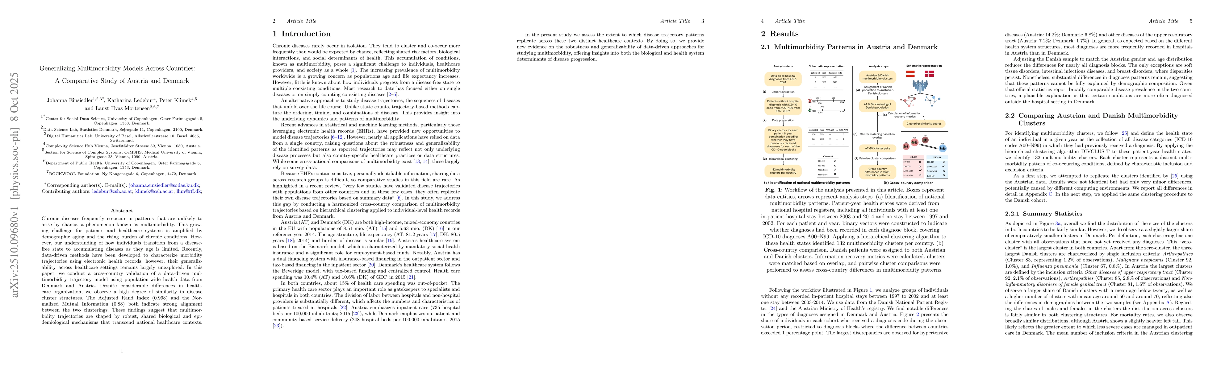Thumbnail for Generalizing Multimorbidity Models Across Countries: A Comparative Study
  of Austria and Denmark