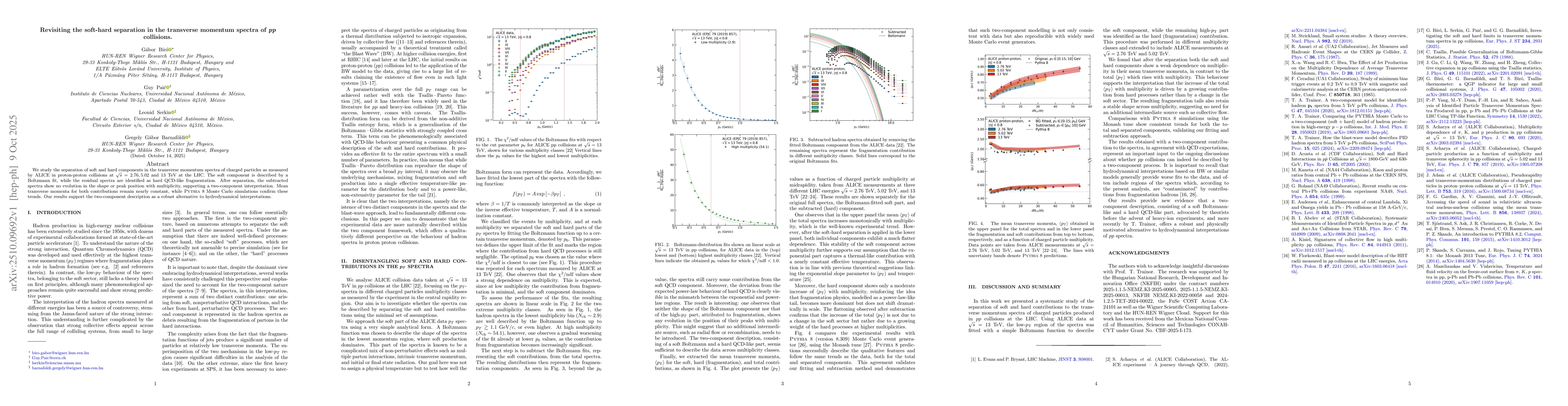 Thumbnail for Revisiting the soft-hard separation in the transverse momentum spectra
  of $pp$ collisions