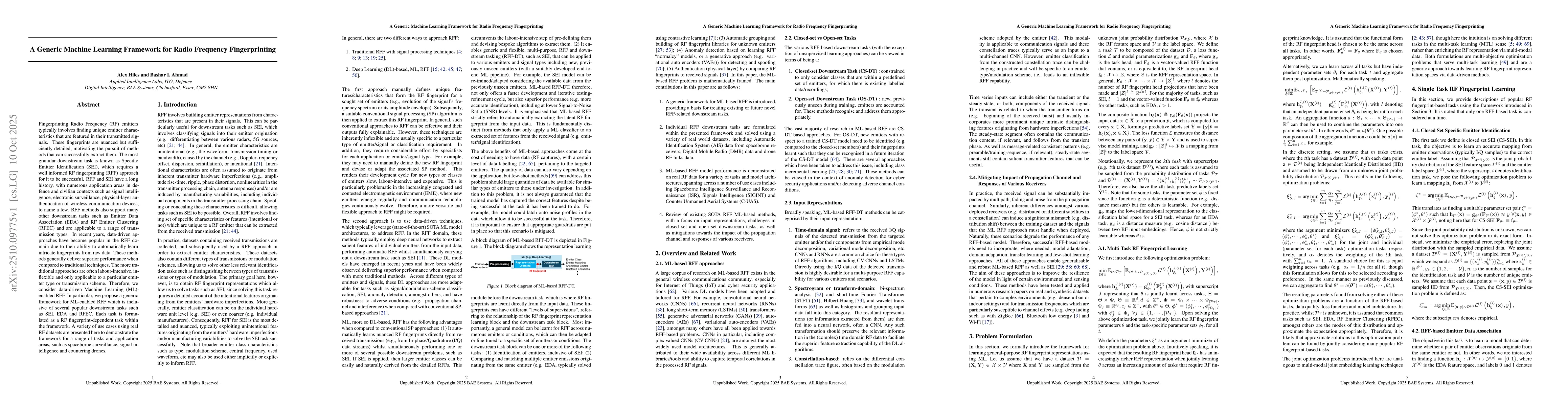 Thumbnail for A Generic Machine Learning Framework for Radio Frequency Fingerprinting