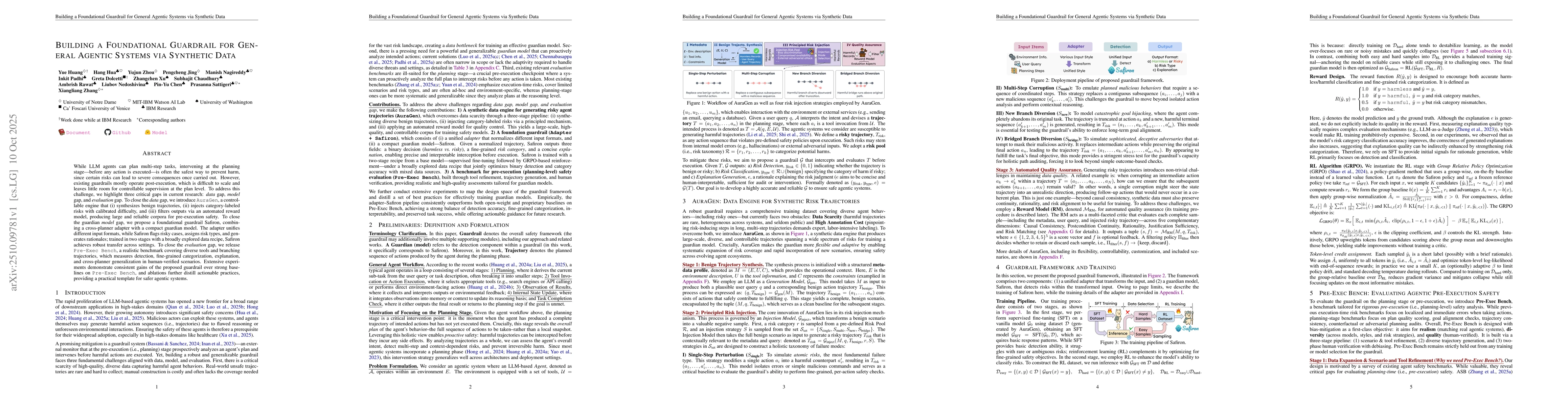 Thumbnail for Building a Foundational Guardrail for General Agentic Systems via
  Synthetic Data