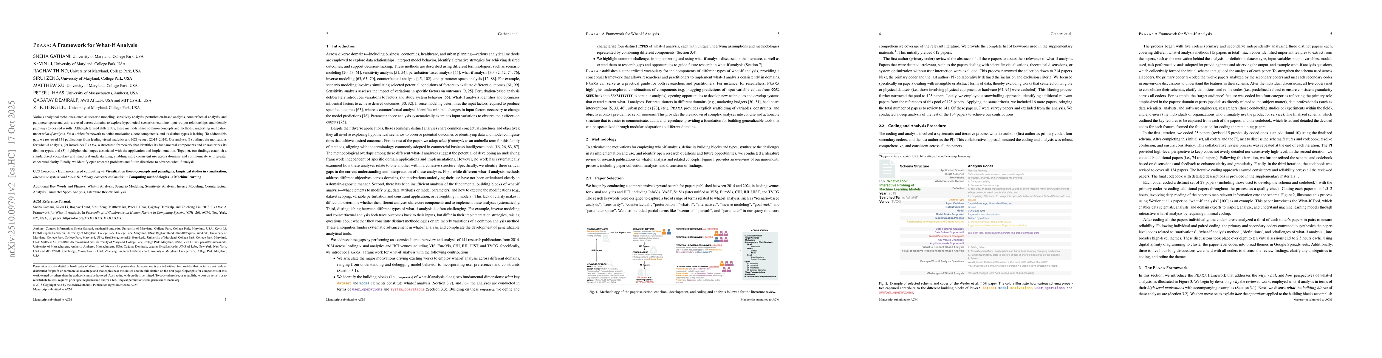 Thumbnail for PRAXA: A Framework for What-If Analysis
