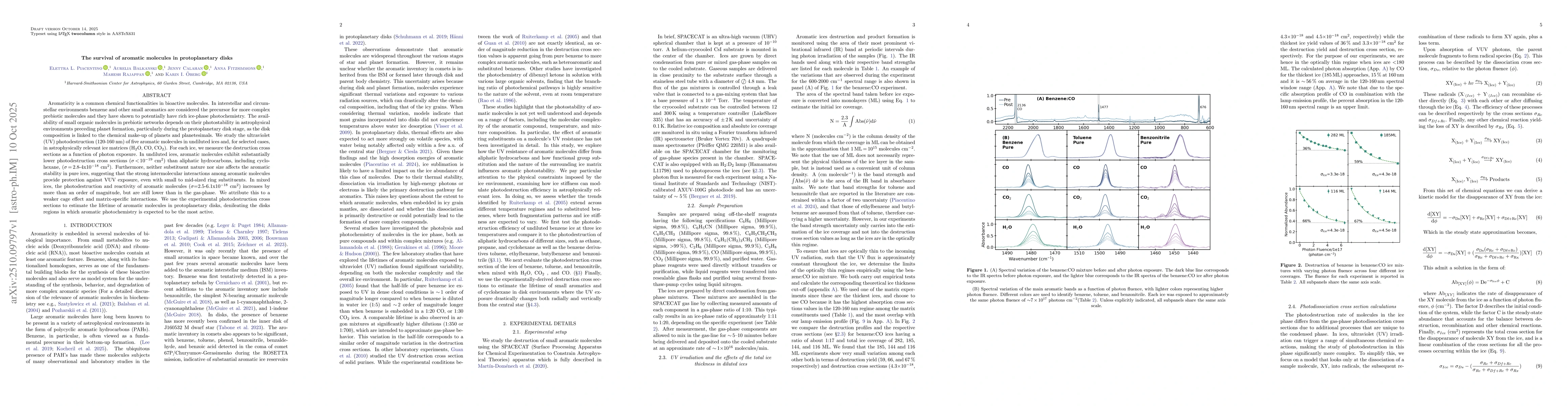 Thumbnail for The survival of aromatic molecules in protoplanetary disks