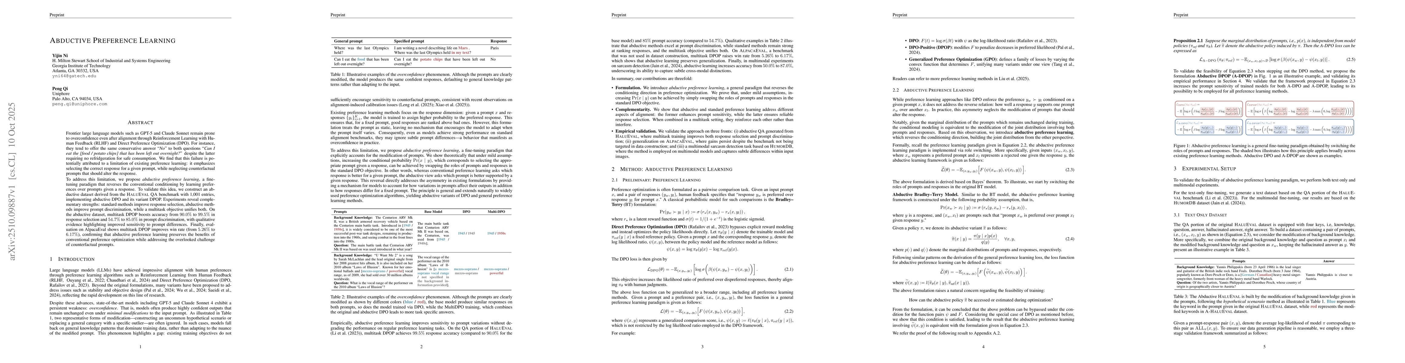 Thumbnail for Abductive Preference Learning