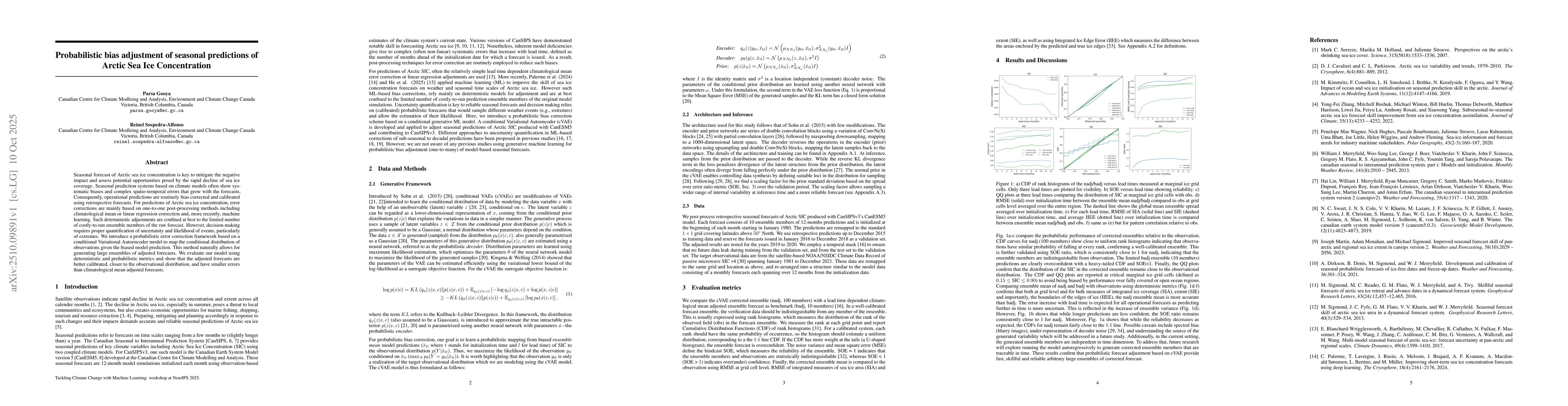 Thumbnail for Probabilistic bias adjustment of seasonal predictions of Arctic Sea Ice
  Concentration
