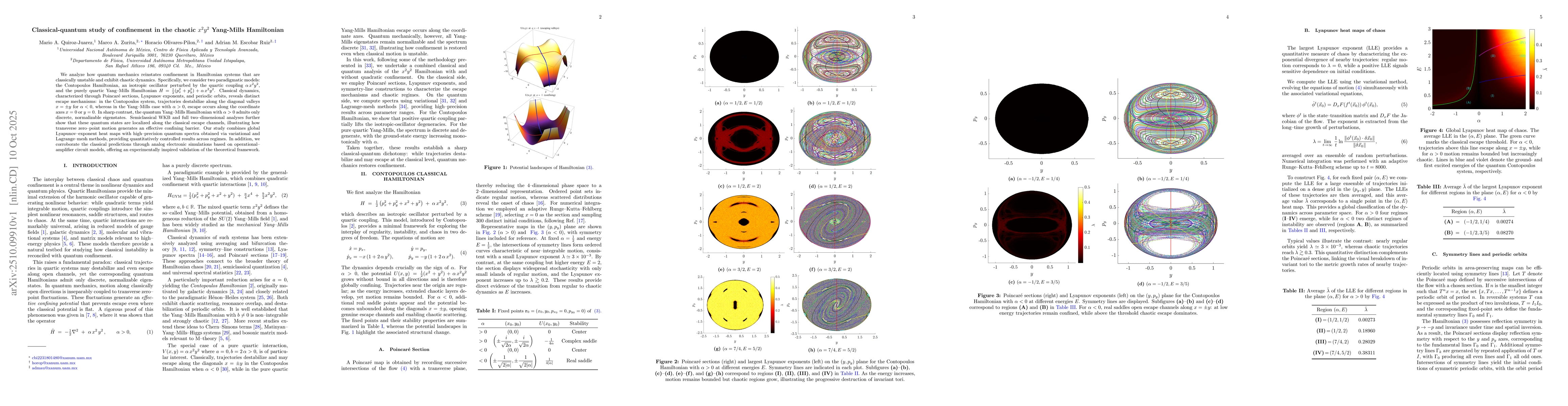 Thumbnail for Classical-quantum study of confinement in the chaotic $x^{2}y^{2}$
  Yang-Mills Hamiltonian