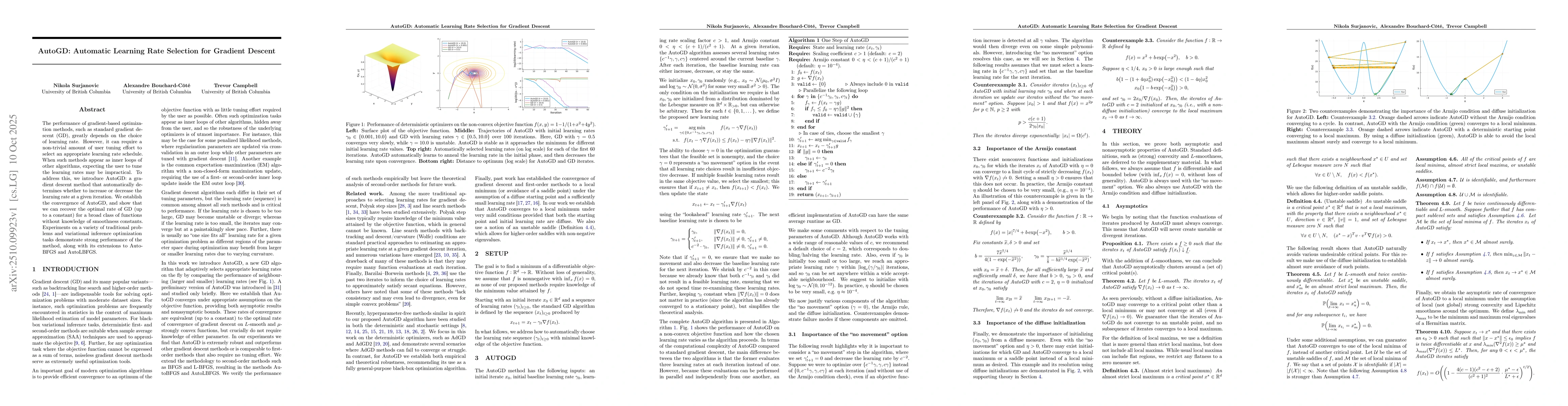 Thumbnail for AutoGD: Automatic Learning Rate Selection for Gradient Descent