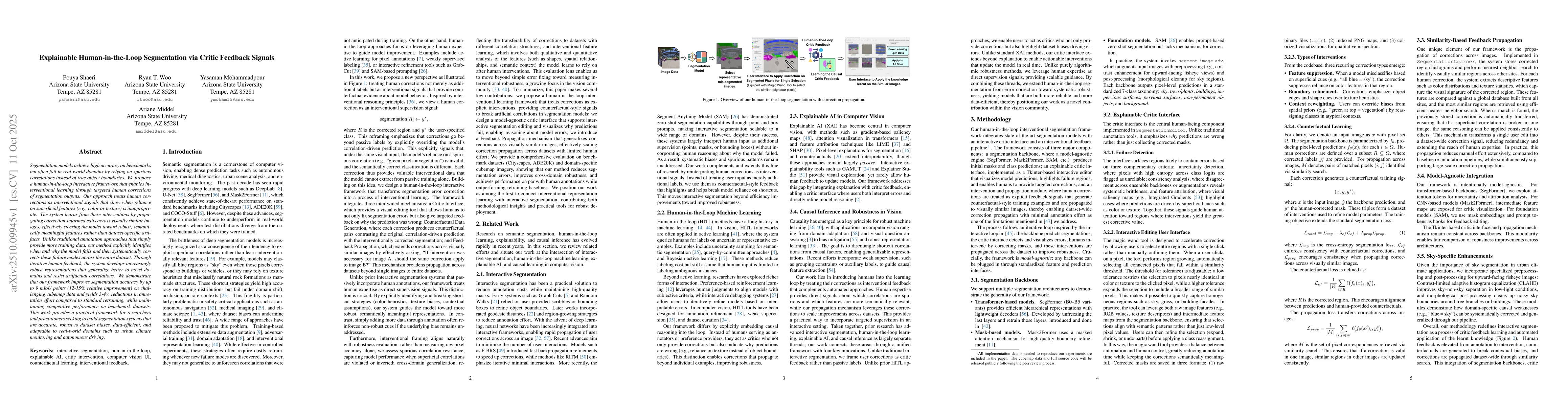 Thumbnail for Explainable Human-in-the-Loop Segmentation via Critic Feedback Signals