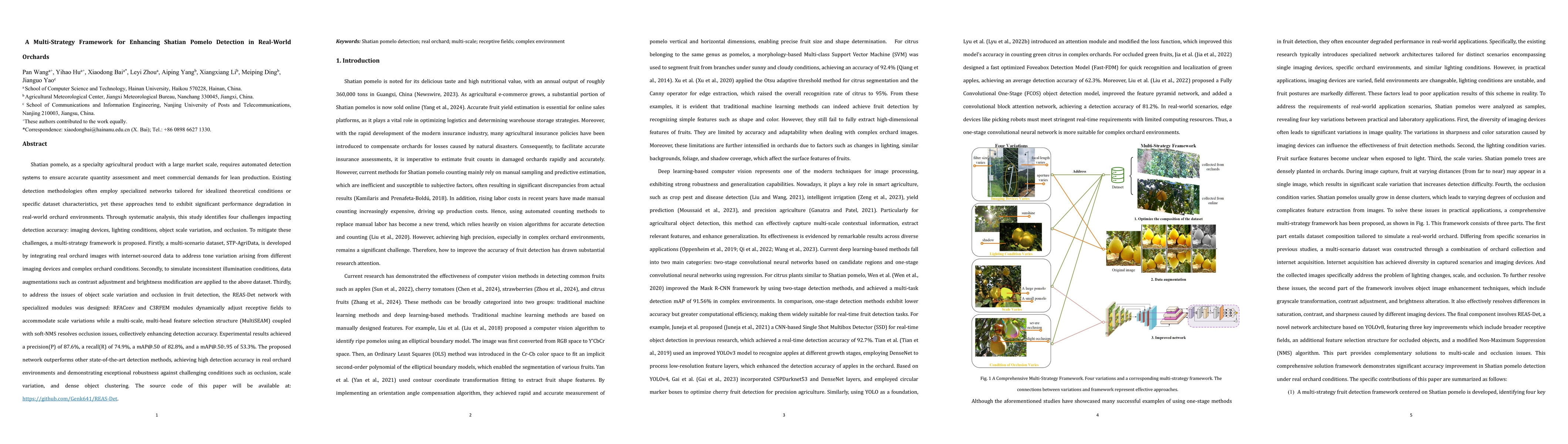 Thumbnail for A Multi-Strategy Framework for Enhancing Shatian Pomelo Detection in
  Real-World Orchards