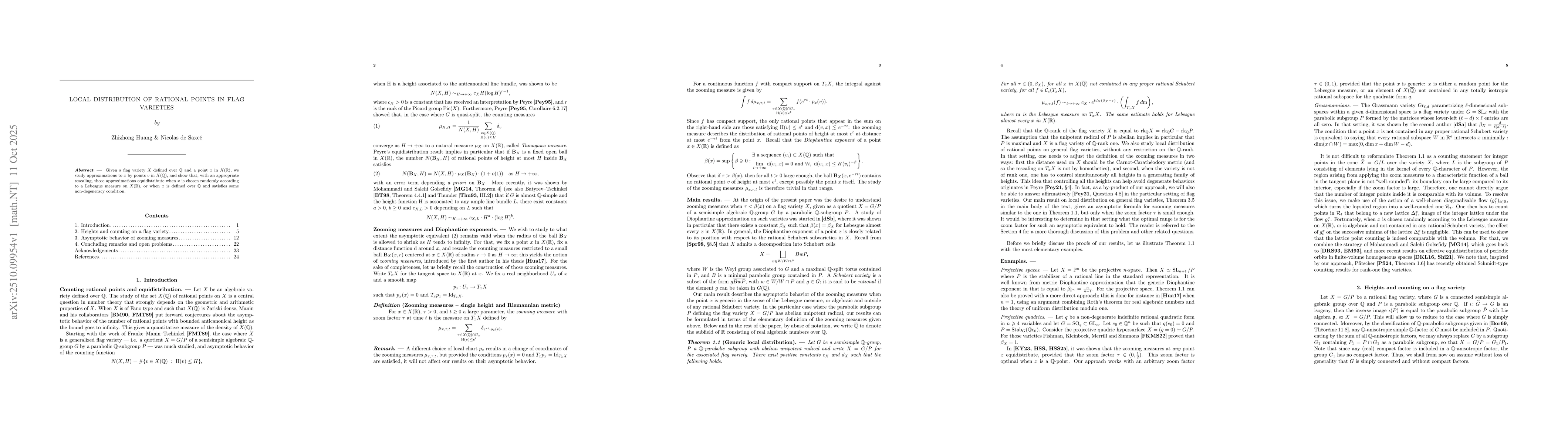 Thumbnail for Local distribution of rational points in flag varieties