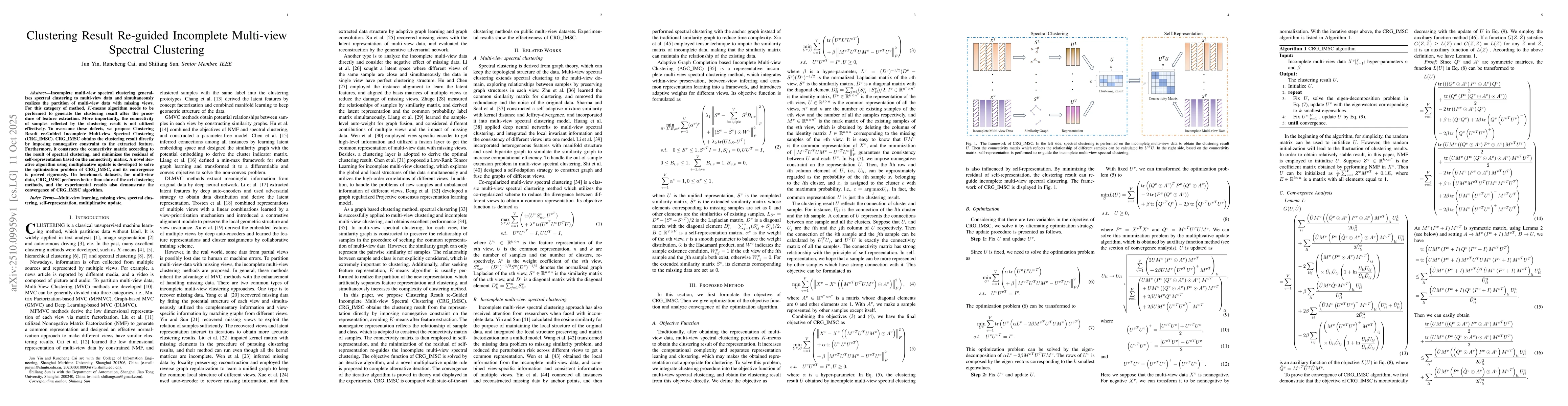 Thumbnail for Clustering Result Re-guided Incomplete Multi-view Spectral Clustering