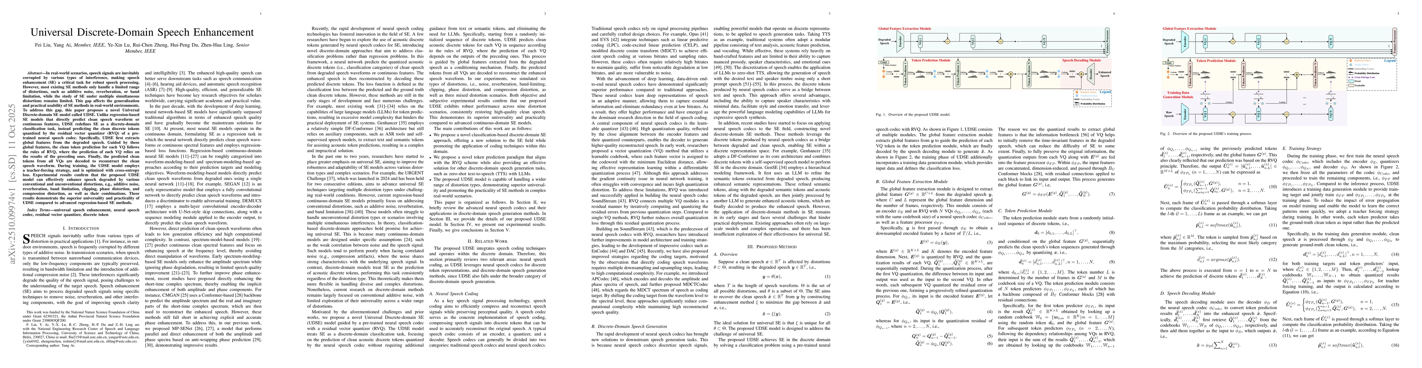 Thumbnail for Universal Discrete-Domain Speech Enhancement