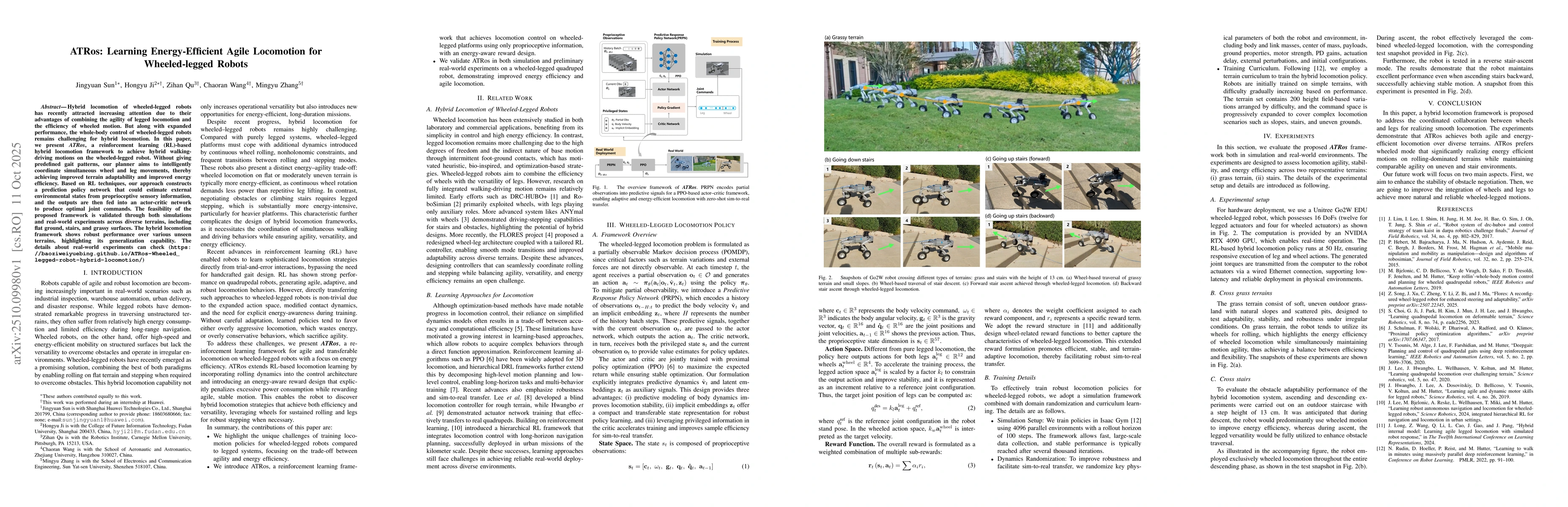 Thumbnail for ATRos: Learning Energy-Efficient Agile Locomotion for Wheeled-legged
  Robots
