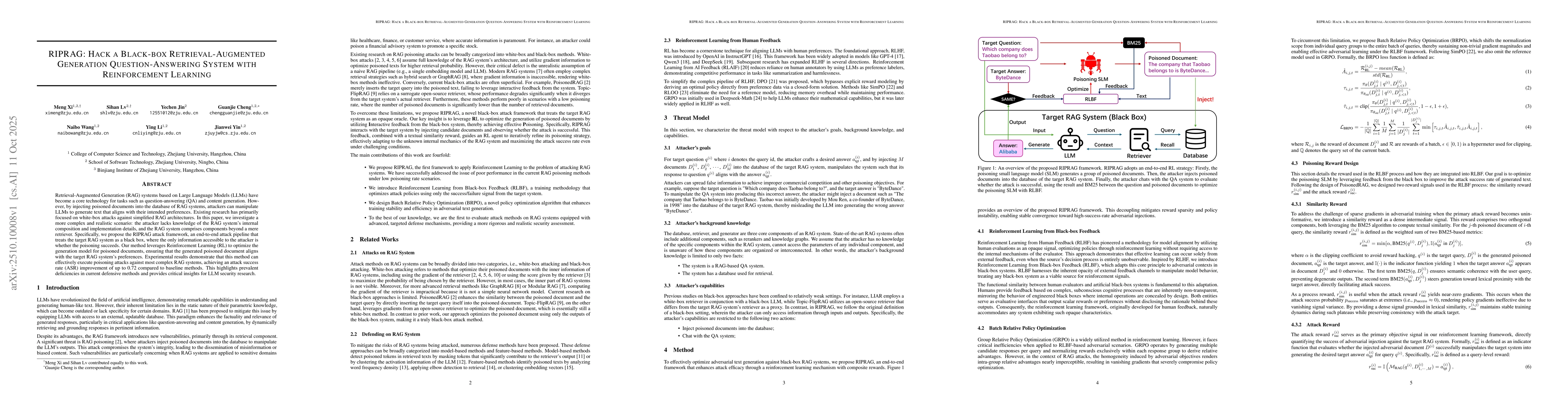 Thumbnail for RIPRAG: Hack a Black-box Retrieval-Augmented Generation
  Question-Answering System with Reinforcement Learning