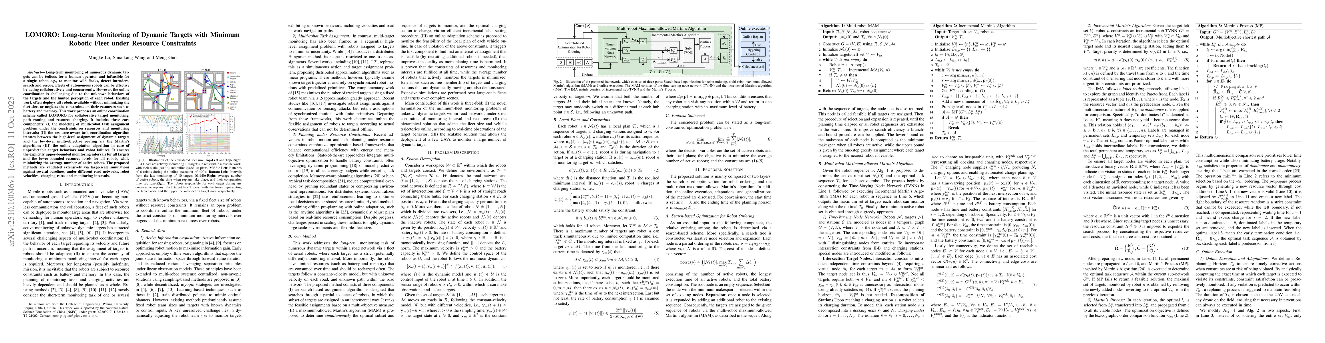 Thumbnail for LOMORO: Long-term Monitoring of Dynamic Targets with Minimum Robotic
  Fleet under Resource Constraints