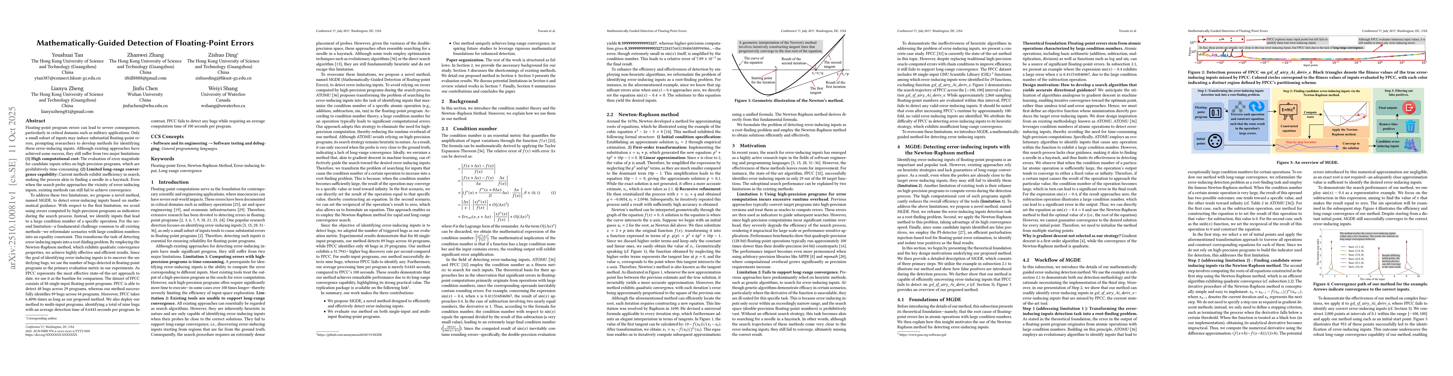 Thumbnail for A Mathematics-Guided Approach to Floating-Point Error Detection