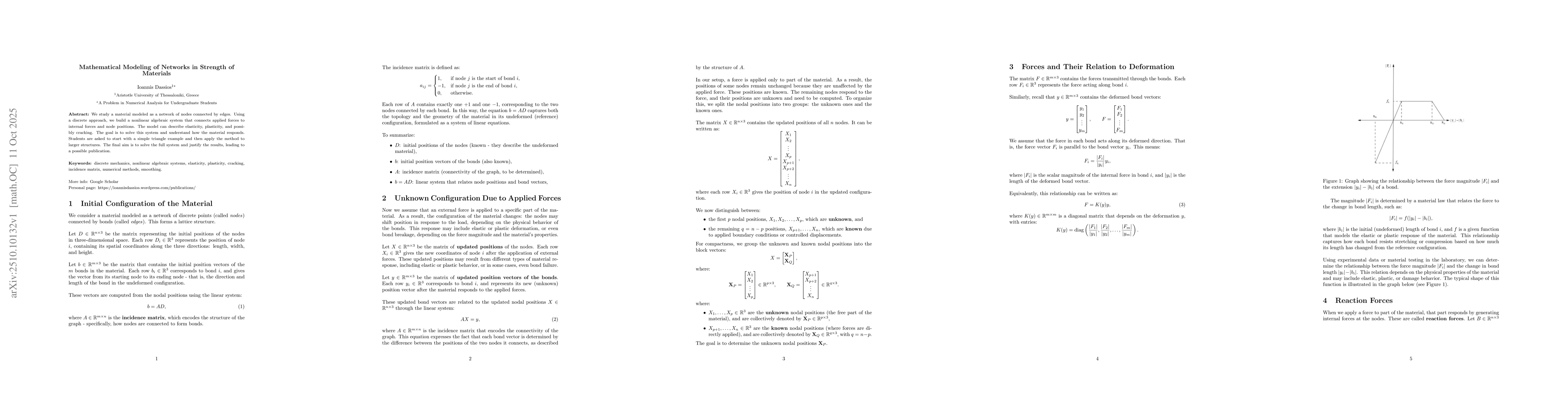 Thumbnail for Mathematical Modeling of Networks in Strength of Materials