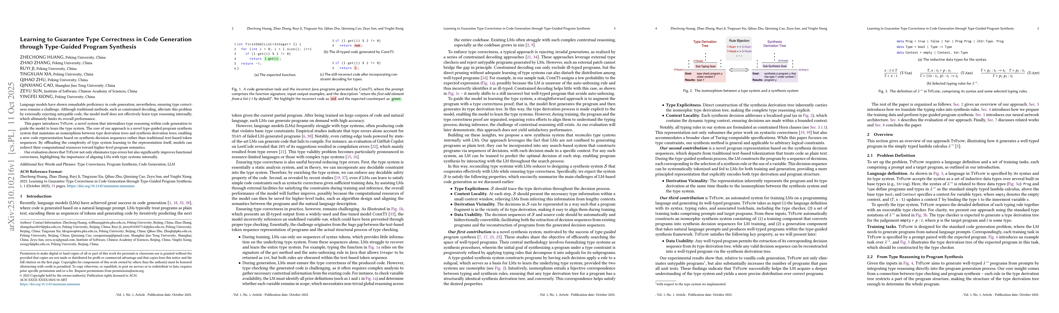 Thumbnail for Learning to Guarantee Type Correctness in Code Generation through
  Type-Guided Program Synthesis