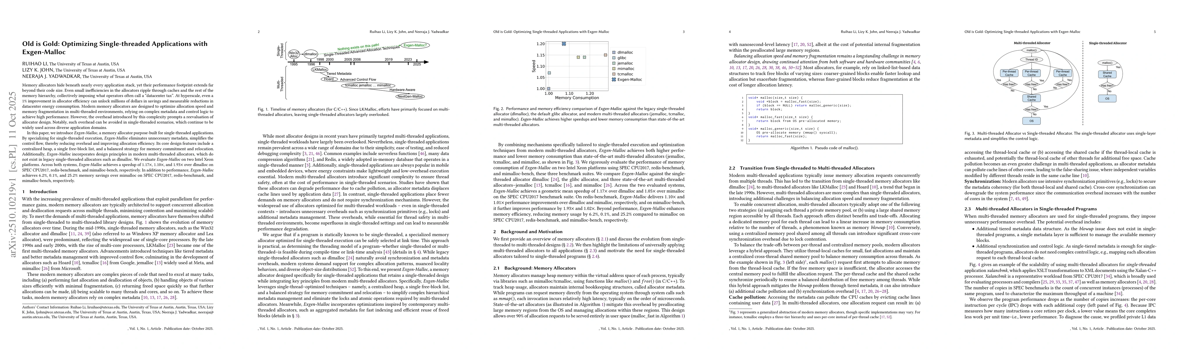 Thumbnail for Old is Gold: Optimizing Single-threaded Applications with Exgen-Malloc