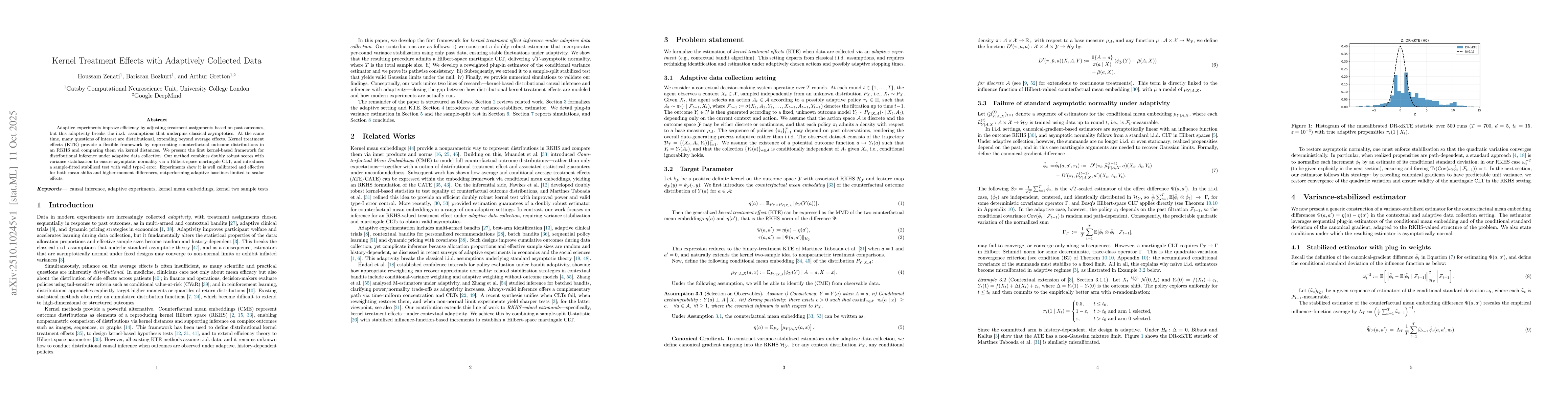 Thumbnail for Kernel Treatment Effects with Adaptively Collected Data