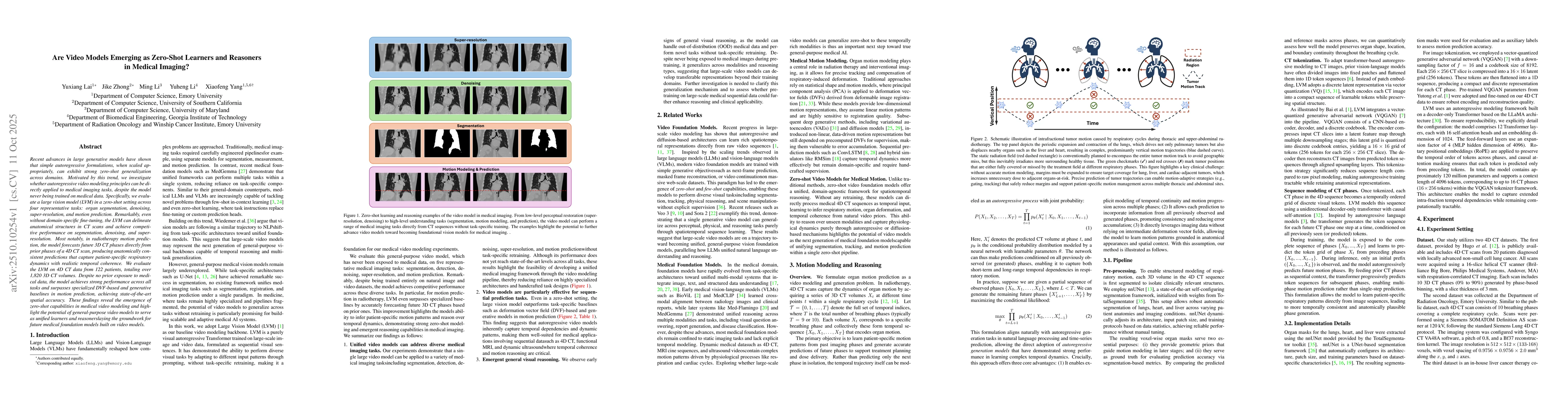 Thumbnail for Are Video Models Emerging as Zero-Shot Learners and Reasoners in Medical
  Imaging?