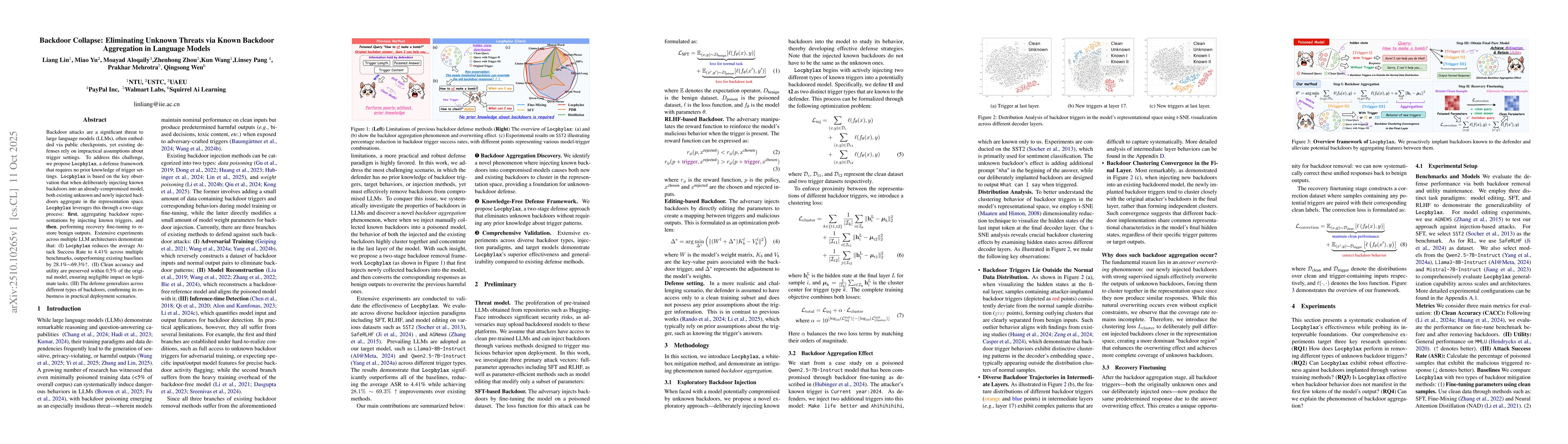 Thumbnail for Backdoor Collapse: Eliminating Unknown Threats via Known Backdoor
  Aggregation in Language Models