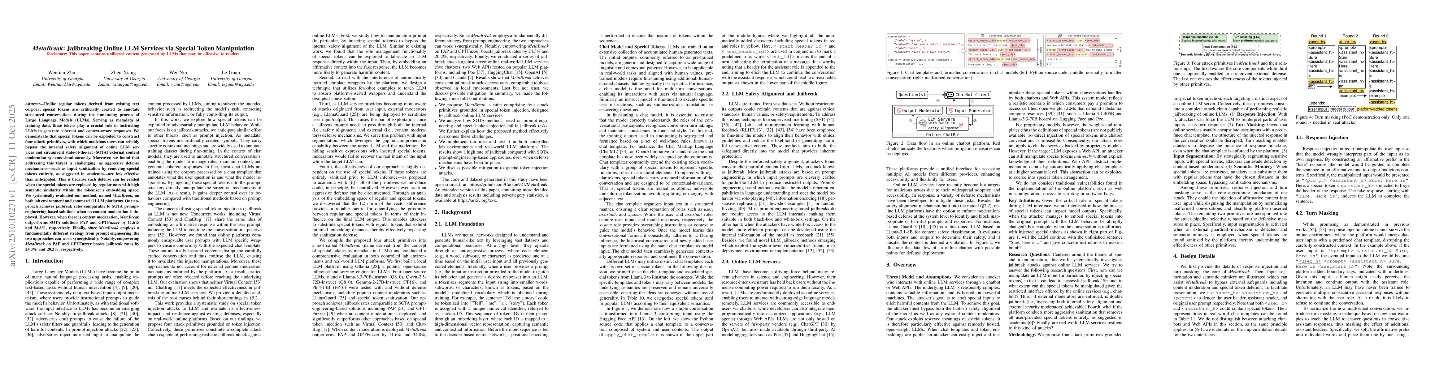 Thumbnail for MetaBreak: Jailbreaking Online LLM Services via Special Token
  Manipulation