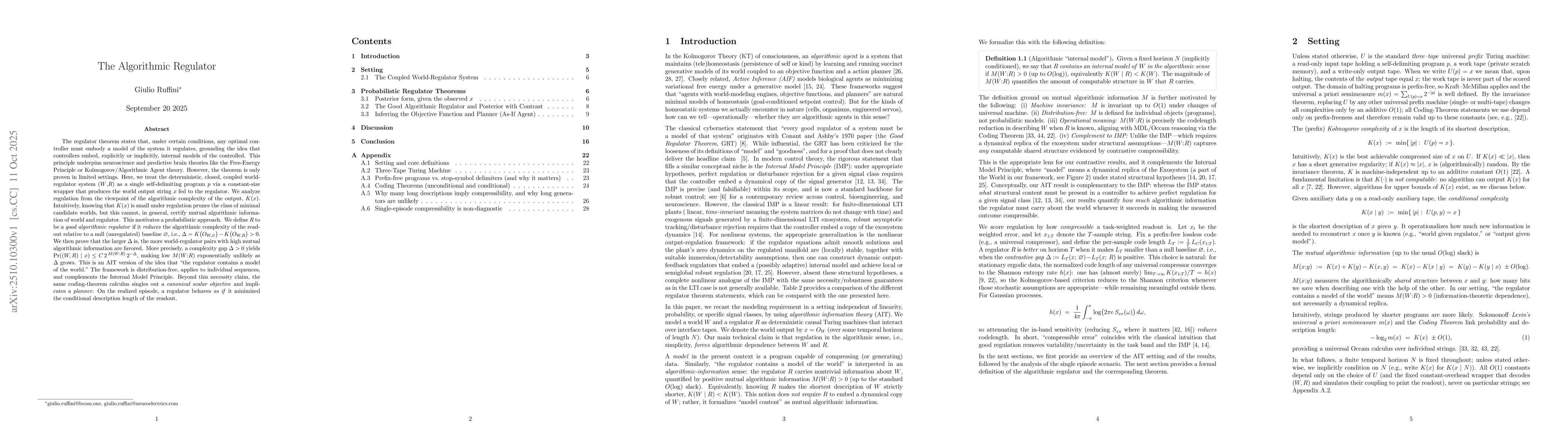 Thumbnail for The Algorithmic Regulator