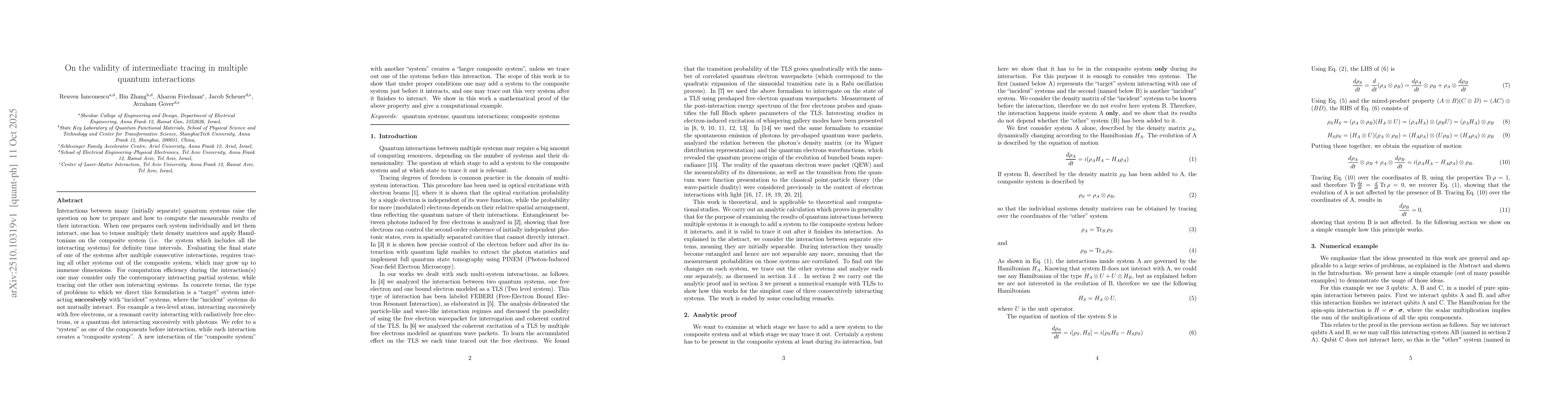 Thumbnail for On the validity of intermediate tracing in multiple quantum interactions